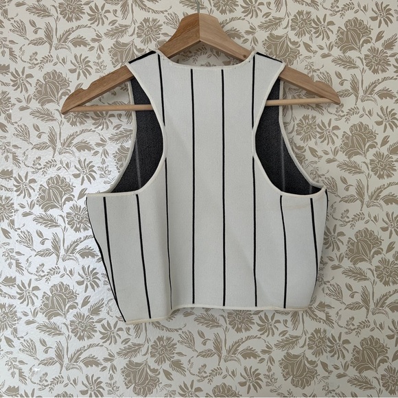 Timo Weiland Black & White Striped Crop Top XS | Reversible Look | Minimalist - Picture 4 of 5